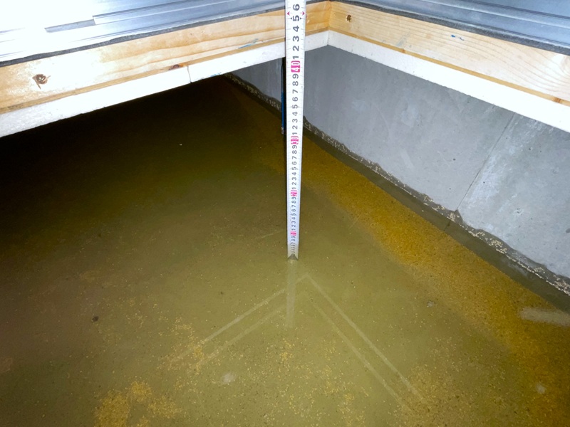 床下の浸水状況