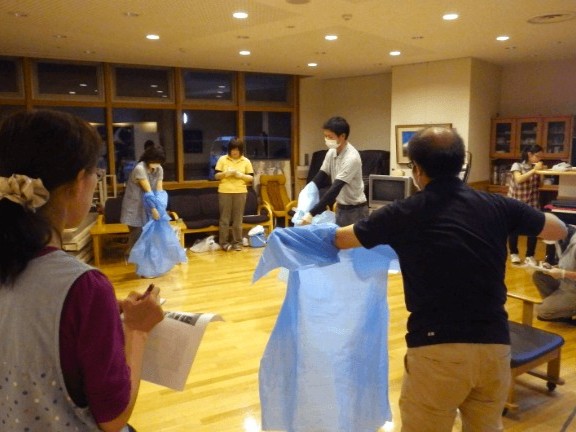 感染症対策講師派遣業務の様子